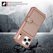 iPhone 17 Pro Max TPU Cover med Kortholder - Pink