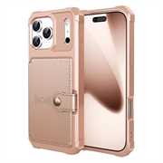 iPhone 17 Pro TPU Cover med Kortholder - Pink