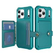 iPhone 17 Pro TPU Cover med Kortholder - Turkis