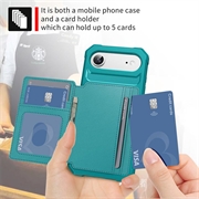 iPhone Air TPU Cover med Kortholder - Turkis