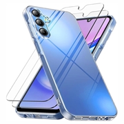 Samsung Galaxy A17/A26 TPU Cover med 2x Skærmbeskyttelse Hærdet Glas - Klar