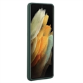 Samsung Galaxy S23 Ultra 5G TPU Cover med Kortholder - Mørkegrøn