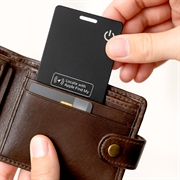 TR203 Ultratynd Pungtracker - MFi-certificeret kort med trådløs opladning og Apple Find My Support