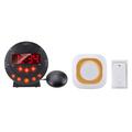 TS-BC620 LED-vækkeur med vibration og dørklokke til ældre