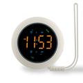 TS-BC800-LED vibrerende vækkeur - 3 vibrationsniveauer og LED-display - hvid