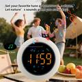 TS-BC800-LED vibrerende vækkeur - 3 vibrationsniveauer og LED-display - hvid