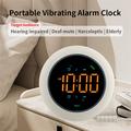 TS-BC800-LED vibrerende vækkeur - 3 vibrationsniveauer og LED-display - hvid