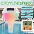 TS-PL04 Solar Wireless RGB Pool Thermometer med indendørs modtager