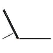 iPad 2022/2025/Air 11 2024/2025 TU3607 Baggrundsbelyst magnetisk tastaturetui med 360 graders roterende stativ - Sort