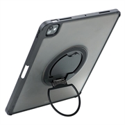 iPad Air 13 2024/2025/iPad Pro 12.9 2018/2020/2021/2022 TU3609 Baggrundsbelyst magnetisk tastaturetui med 360 graders drejelig stander - Sort