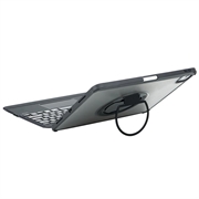 iPad Air 13 2024/2025/iPad Pro 12.9 2018/2020/2021/2022 TU3609 Baggrundsbelyst magnetisk tastaturetui med 360 graders drejelig stander - Sort