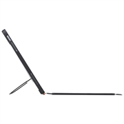 iPad Air 13 2024/2025/iPad Pro 12.9 2018/2020/2021/2022 TU3609 Baggrundsbelyst magnetisk tastaturetui med 360 graders drejelig stander - Sort