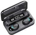 TWS F9 In-Ear Høretelefoner med Opladningsboks - IPX4 - Sort