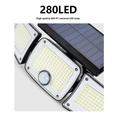 TY10305 3-hovedet solcelle-væglampe - 280 LED - 2 stk.