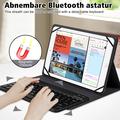 TY3316 Universal tablet-etui med Bluetooth-tastatur - 9-11", amerikansk layout - sort