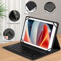 TY3316 Universal tablet-etui med Bluetooth-tastatur - 9-11", amerikansk layout - sort
