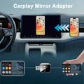 TYS-4222M 3-i-1 trådløs CarPlay/Android Auto-adapter med AirPlay-skærmdeling – sort