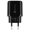 Tactical Base Plug Dual 20W Oplader - PD, QC3.0 - Svart