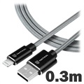Tactical Fast Rope Ladekabel - USB-A/Lightning - 0.3m