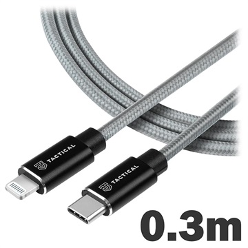 Tactical Fast Rope Ladekabel - USB-C/Lightning - 0.3m