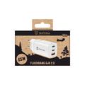 Tactical FlashBang 2.0 65W GaN-oplader - USB-A, 2x USB-C - hvid