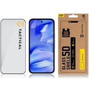 Google Pixel 9a Tactical Glass Shield 5D Skærmbeskyttelse Hærdet Glas - sort kant