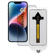 iPhone 13/13 Pro/14/16e/17e Tactical Impact Barrier for Rookies Skærmbeskyttelse Hærdet Glas - Sort kant