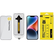 iPhone 13/13 Pro/14/16e/17e Tactical Impact Barrier for Rookies Skærmbeskyttelse Hærdet Glas - Sort kant