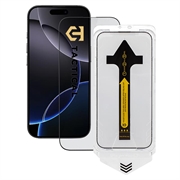 iPhone 16 Pro/17 Tactical Impact Barrier for Rookies Skærmbeskyttelse Hærdet Glas - Sort kant