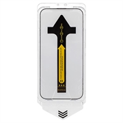 iPhone 16 Pro/17 Tactical Impact Barrier for Rookies Skærmbeskyttelse Hærdet Glas - Sort kant