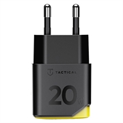 Tactical Minimi 20W GaN USB-C hurtigoplader - sort / gul