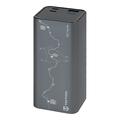 Tactical Squad Battalion 20000mAh powerbank med TFT-skærm - grå