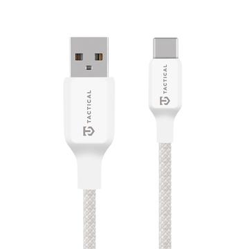 Tactical Stitch Thread USB-A / USB-C-kabel - 1m, 15W - hvid