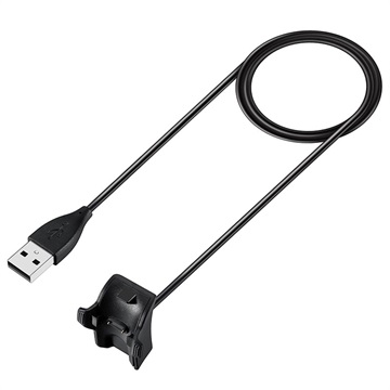 Tactical USB Ladekabel - Honor Band 2/2 Pro/3/3 Pro/4/5 - 1m - Sort