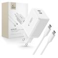 Tech-Protect 45W GAN USB-C-oplader - iPhone 17 Pro Max, Air, iPad Pro 13 2025