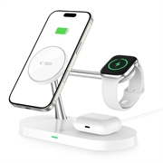 Tech-Protect A12 3-i-1 MagSafe trådløs oplader 15W med indbygget LED-lampe