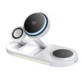 Tech-Protect A51 ArcticBoost 3-i-1 MagSafe-oplader med aktiv køling - 25W Qi 2.2 - hvid