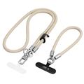 Tech-Protect C10S 2-i-1-rem til skulder og håndled - Beige / Titanium