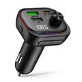 Tech-Protect CC07 3-ports 54W billader og Bluetooth-FM-sender - sort