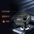 Tech-Protect CC07 3-ports 54W billader og Bluetooth-FM-sender - sort