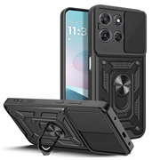Motorola Moto G77/G67 Tech-Protect CamShield Pro Cover - sort