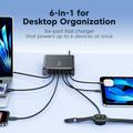 Tech-Protect DC240W-GaN 6-ports bordoplader - 4xUSB-C, 2xUSB-A - Sort