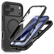 iPhone 18 Pro/17 Pro Tech-Protect Defense360 MagSafe cover med skærmbeskytter - Mat sort