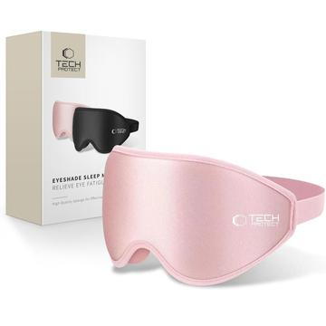 Tech-Protect EyeShade Ergonomisk 3D-sovemaske med justerbar rem - Baby Pink