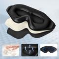 Tech-Protect EyeShade Ergonomisk 3D-sovemaske med justerbar rem - Mat Sort