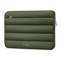 Tech-Protect Blødt plyset laptop-etui 13"-14" - Army Grøn