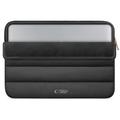 Tech-Protect Blødt plyset laptop-etui 13"-14" - Sort