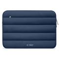 Tech-Protect Blødt plyset laptop-etui 13"-14" - Marineblå