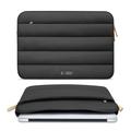 Tech-Protect Blødt plyset laptop-etui 15"-16" - Sort