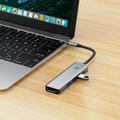 Tech-Protect HB01 5-i-1 USB-C-hubadapter med USB 3.0, HDMI 4K 60Hz og 100W PD - Rum grå